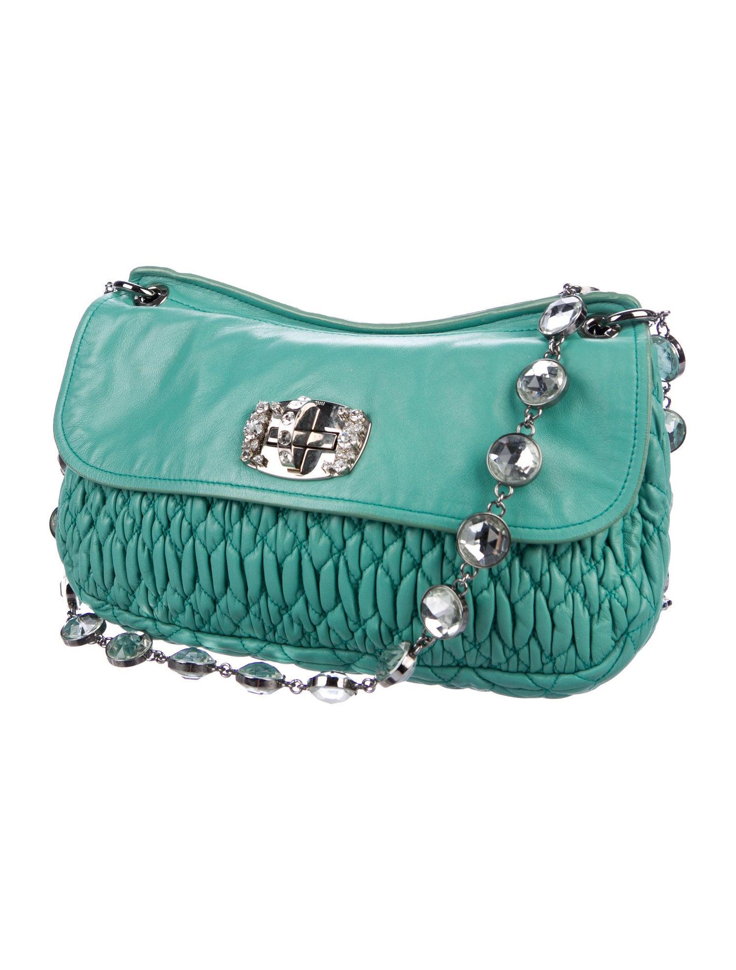 Miu Miu Matelassé Leather Bag Handbags MIU65073 The RealReal