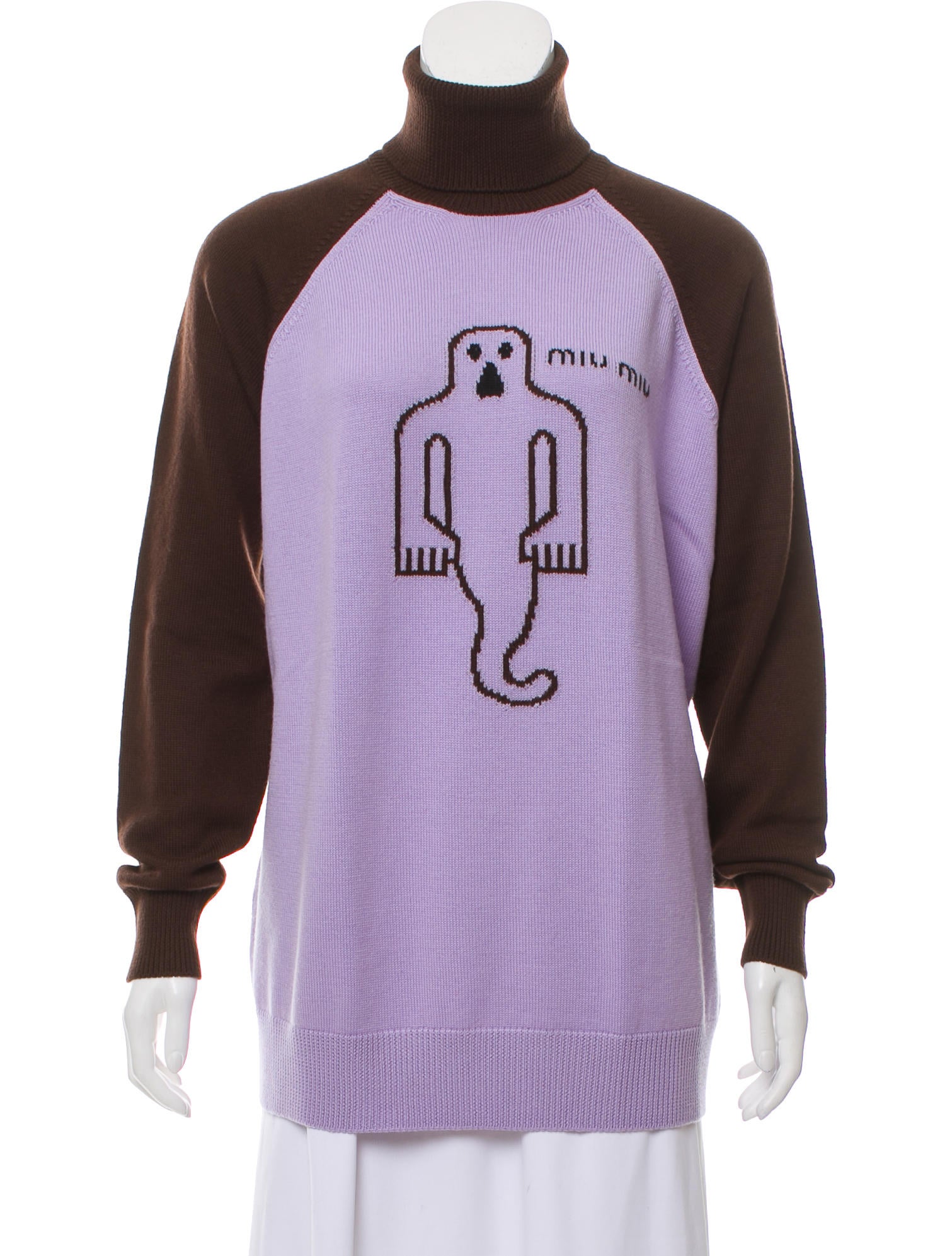 Miu Miu Wool Ghost Sweater - Knitwear, Clothing - MIU81229