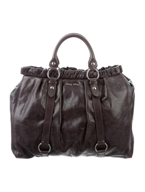 Miu Miu Vitello Lux Shopping Tote