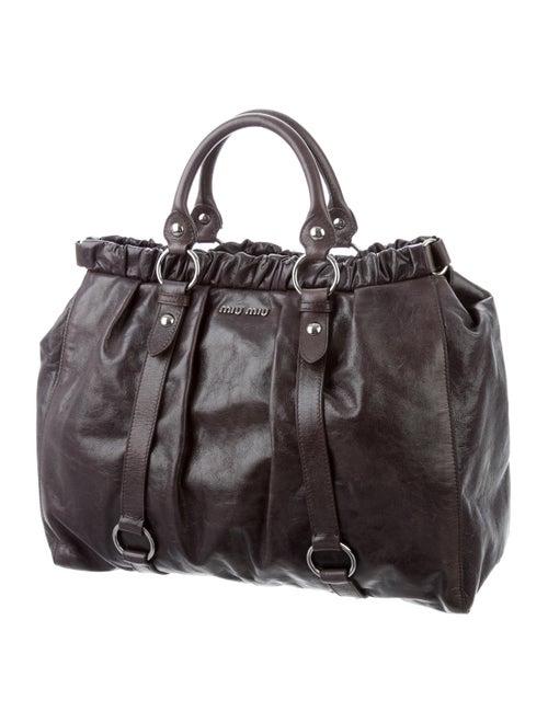 Miu Miu Vitello Lux Shopping Tote