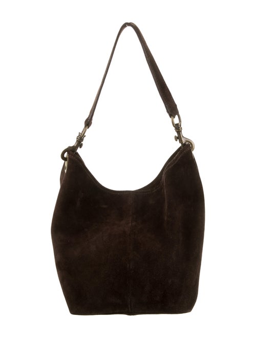 Miu Miu Suede Shoulder Bag gold