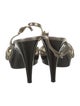 Miu Miu Leather Slingback Sandals