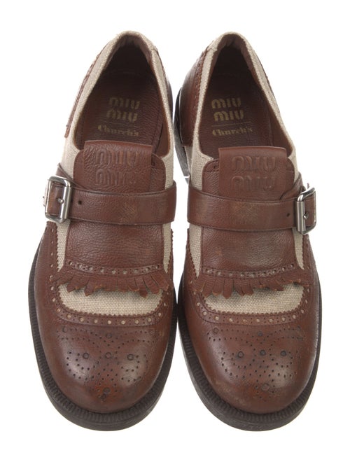 Miu Miu X Church's Leather Oxfords