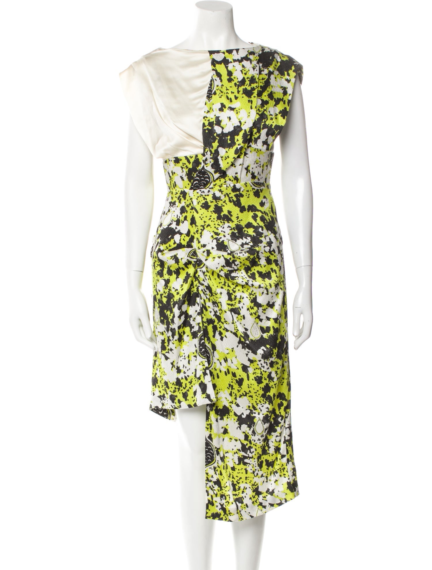 Michael Van Der Ham Silk Midi Length Dress