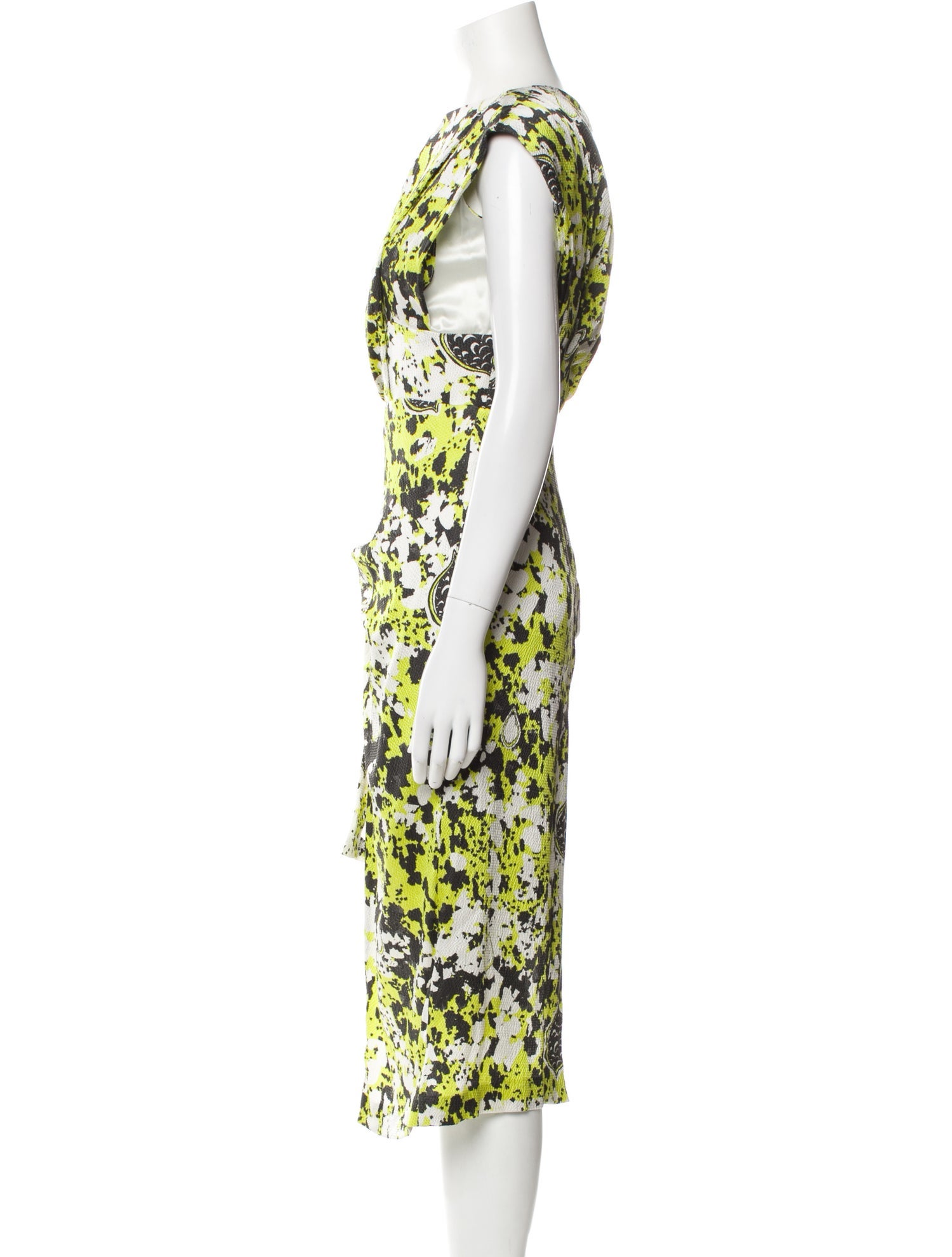 Michael Van Der Ham Silk Midi Length Dress