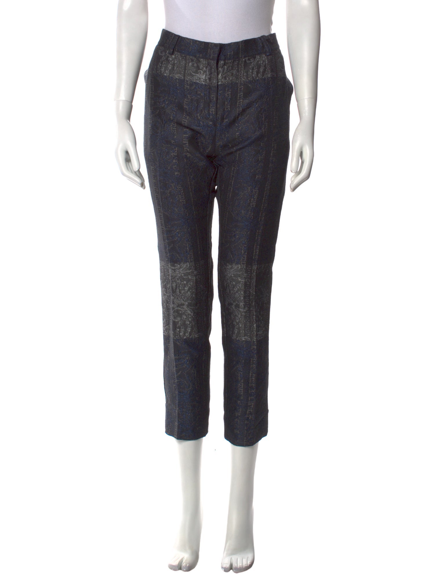 Michael Van Der Ham Printed Straight Leg Pants w/ Tags