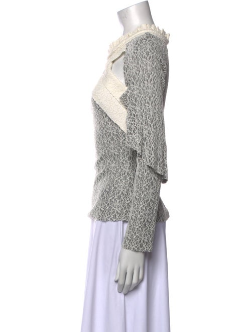 Michael Van Der Ham Printed Mock Neck Sweatshirt