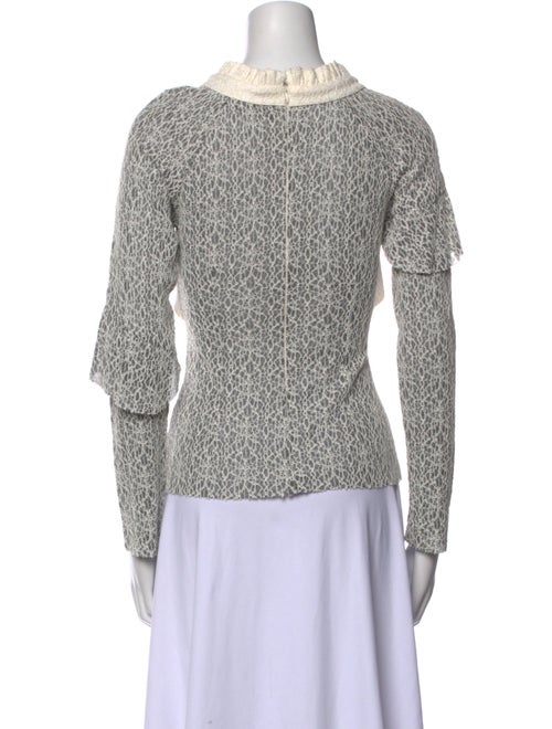 Michael Van Der Ham Printed Mock Neck Sweatshirt