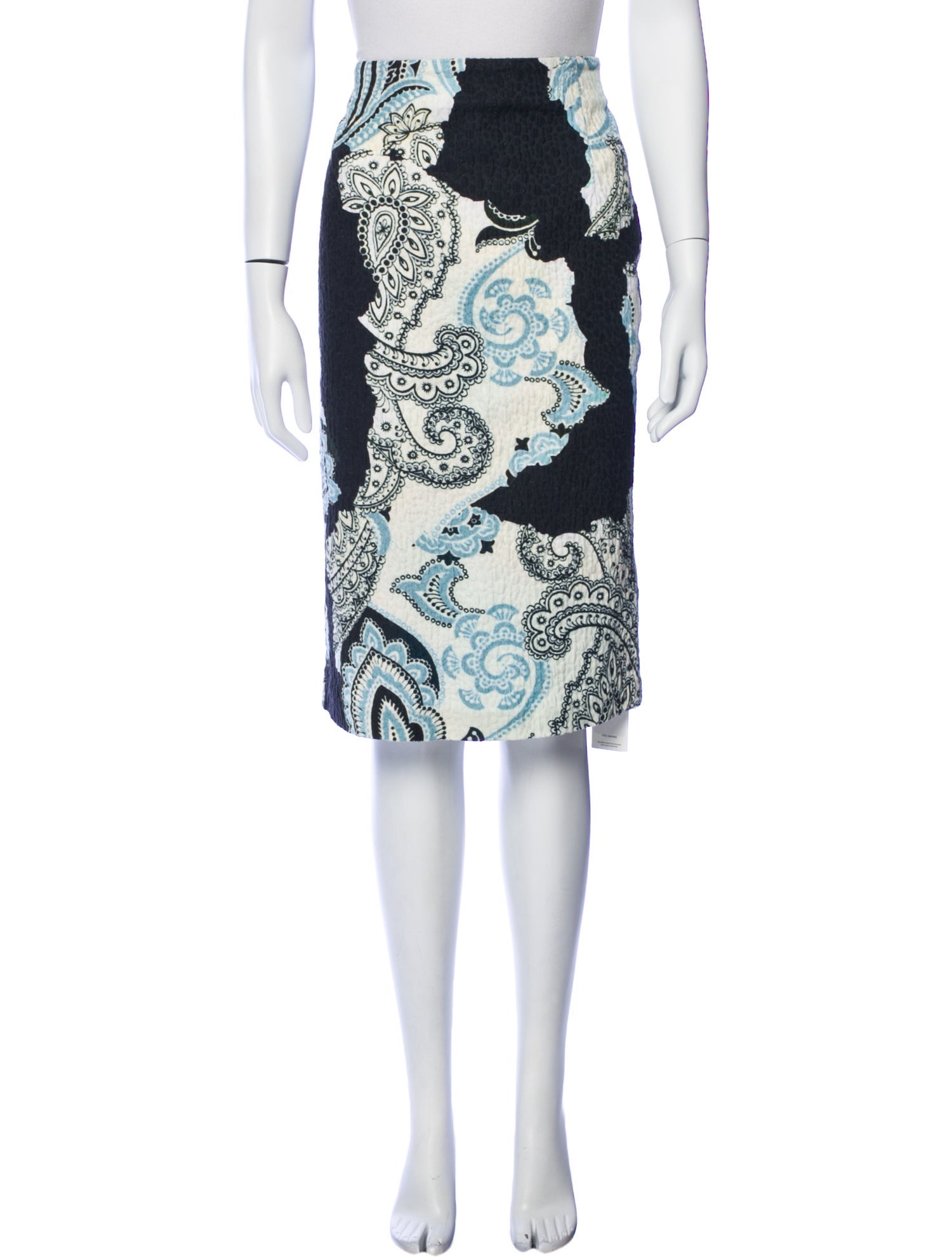 Michael Van Der Ham Paisley Print Knee-Length Skirt