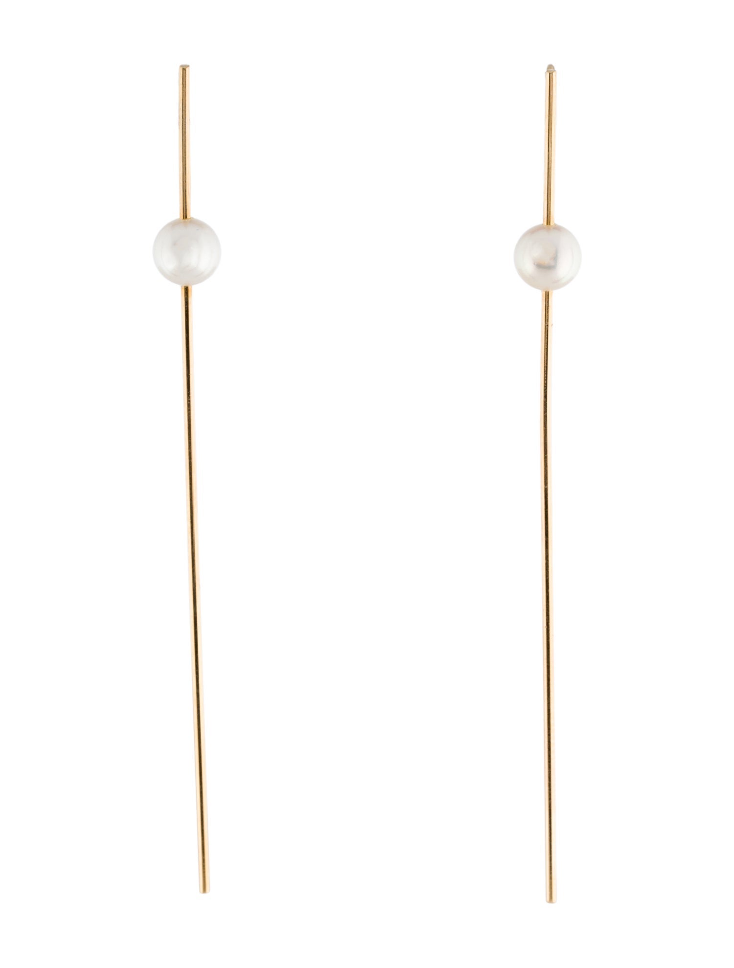 Mizuki 14K Pearl Drop Earrings