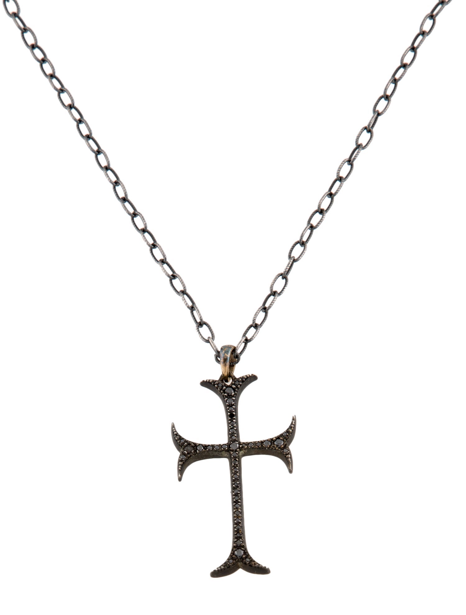 Mizuki Diamond Cross Pendant Necklace