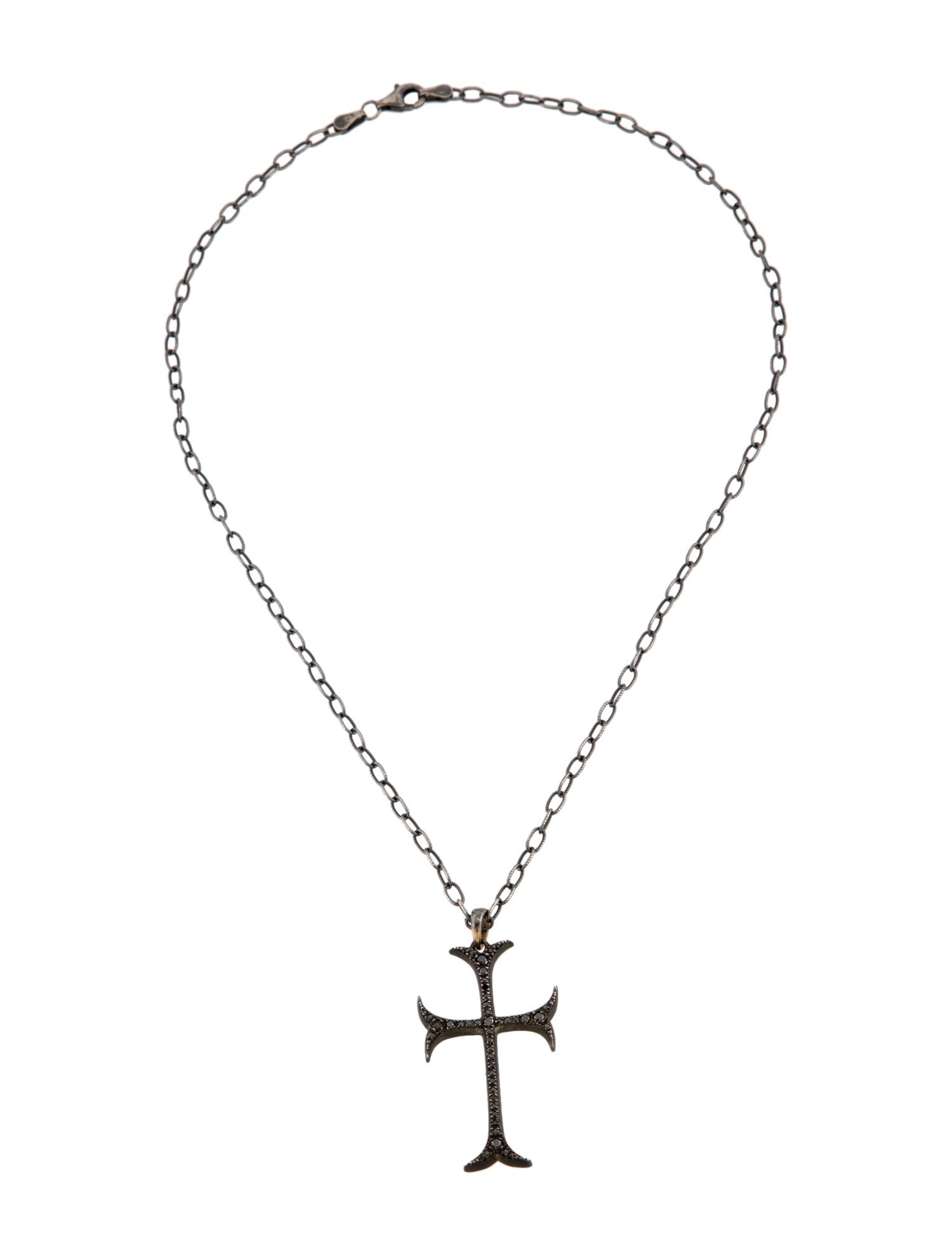 Mizuki Diamond Cross Pendant Necklace
