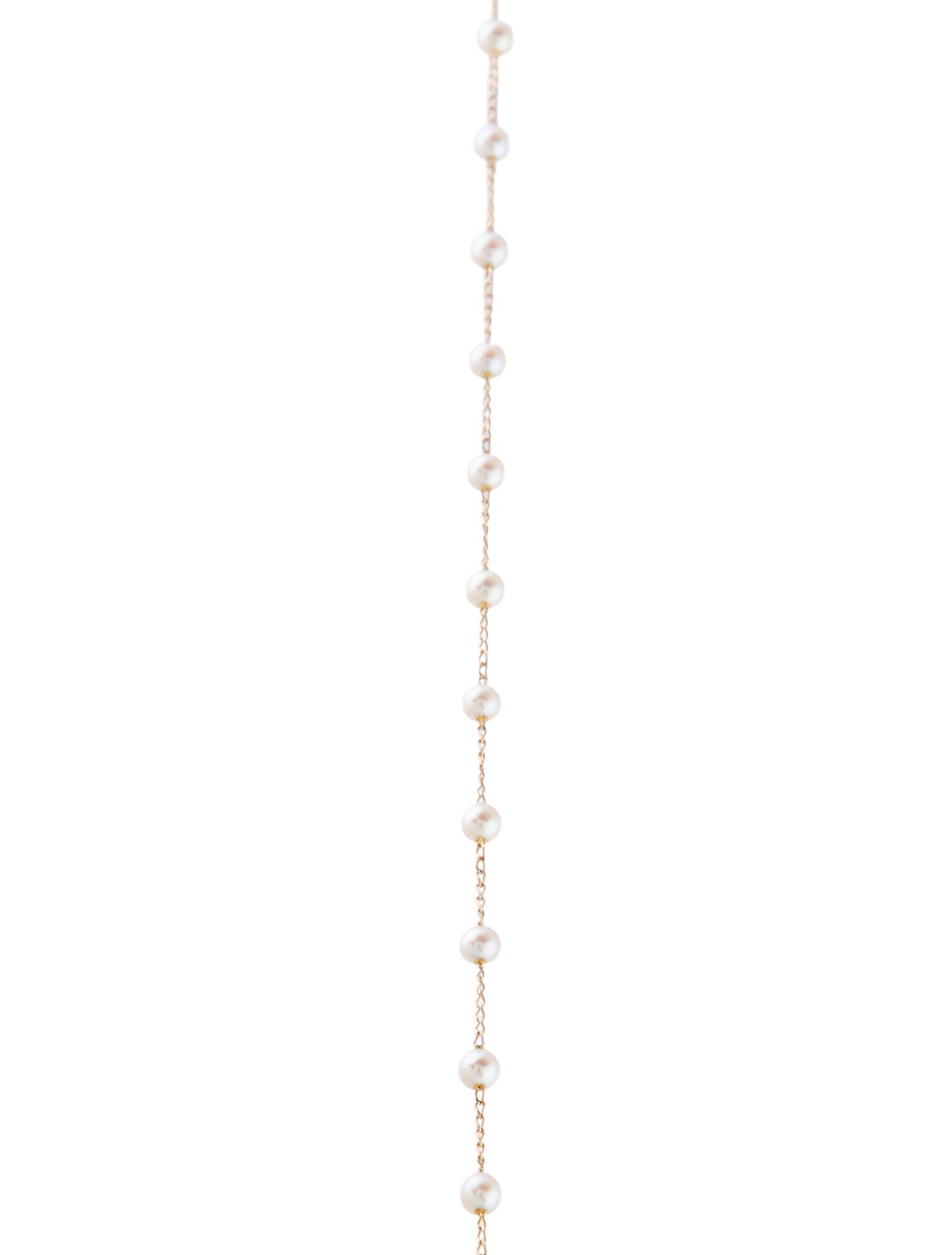 Mizuki 14K Pearl Floating Chain Necklace