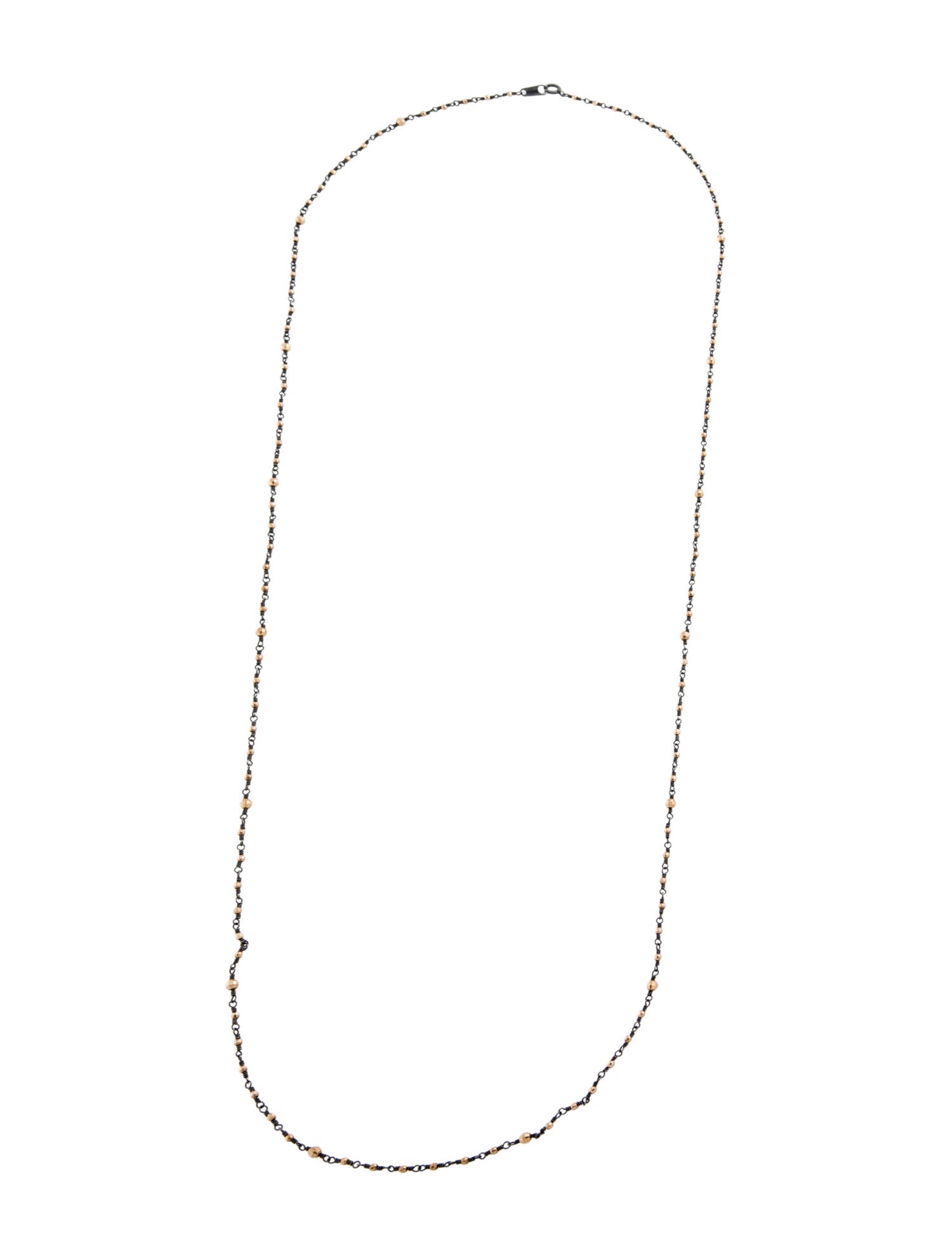 Mizuki Two-Tone Bead Chain Necklace