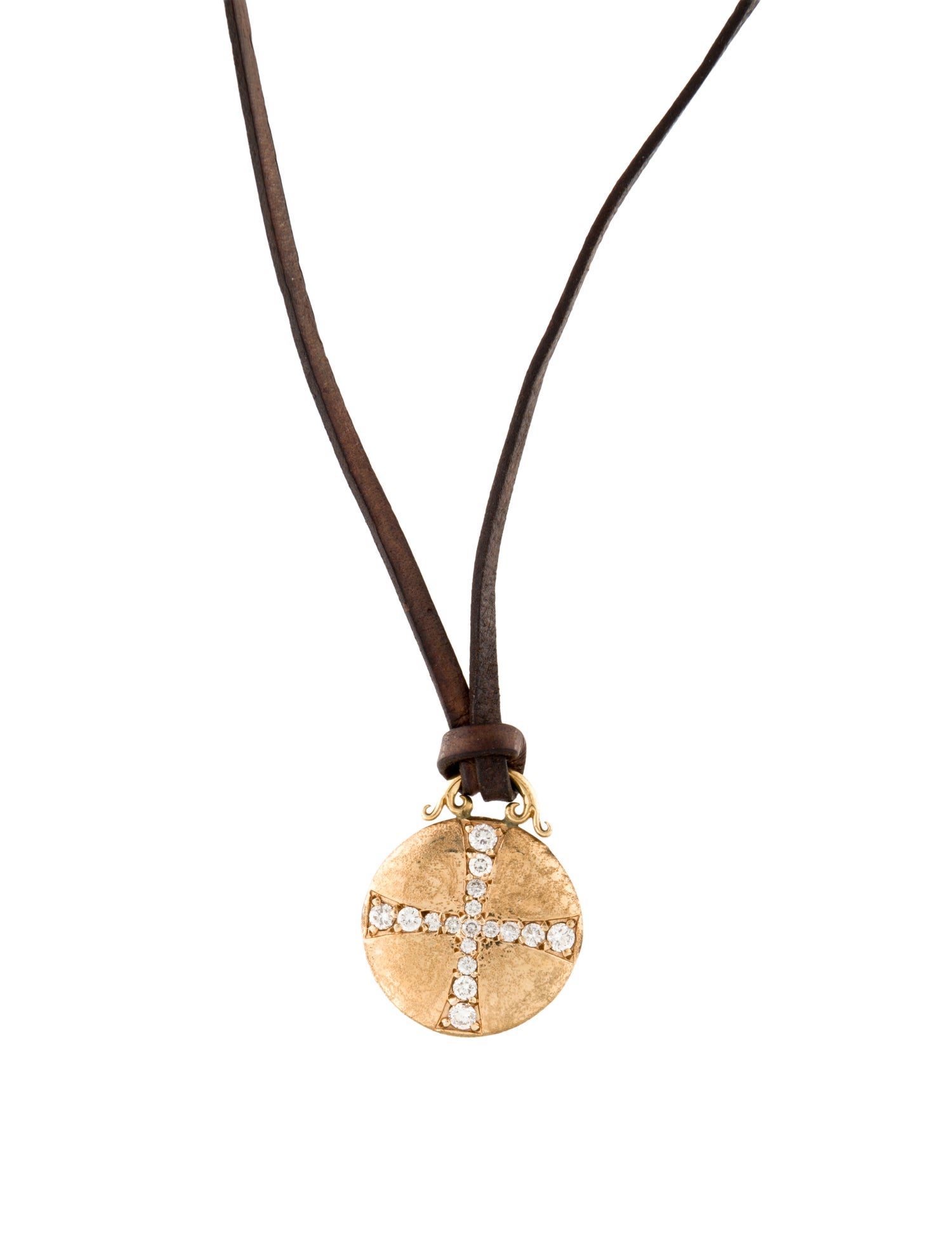 Mizuki 14K Diamond Cross Pendant Necklace