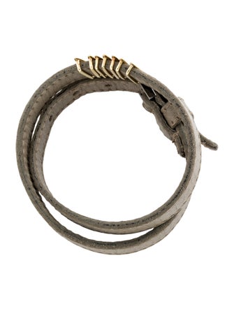 Mizuki 14K Diamond Slider Leather Wrap Bracelet