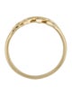 Mizuki 14K Diamond Leaf Band