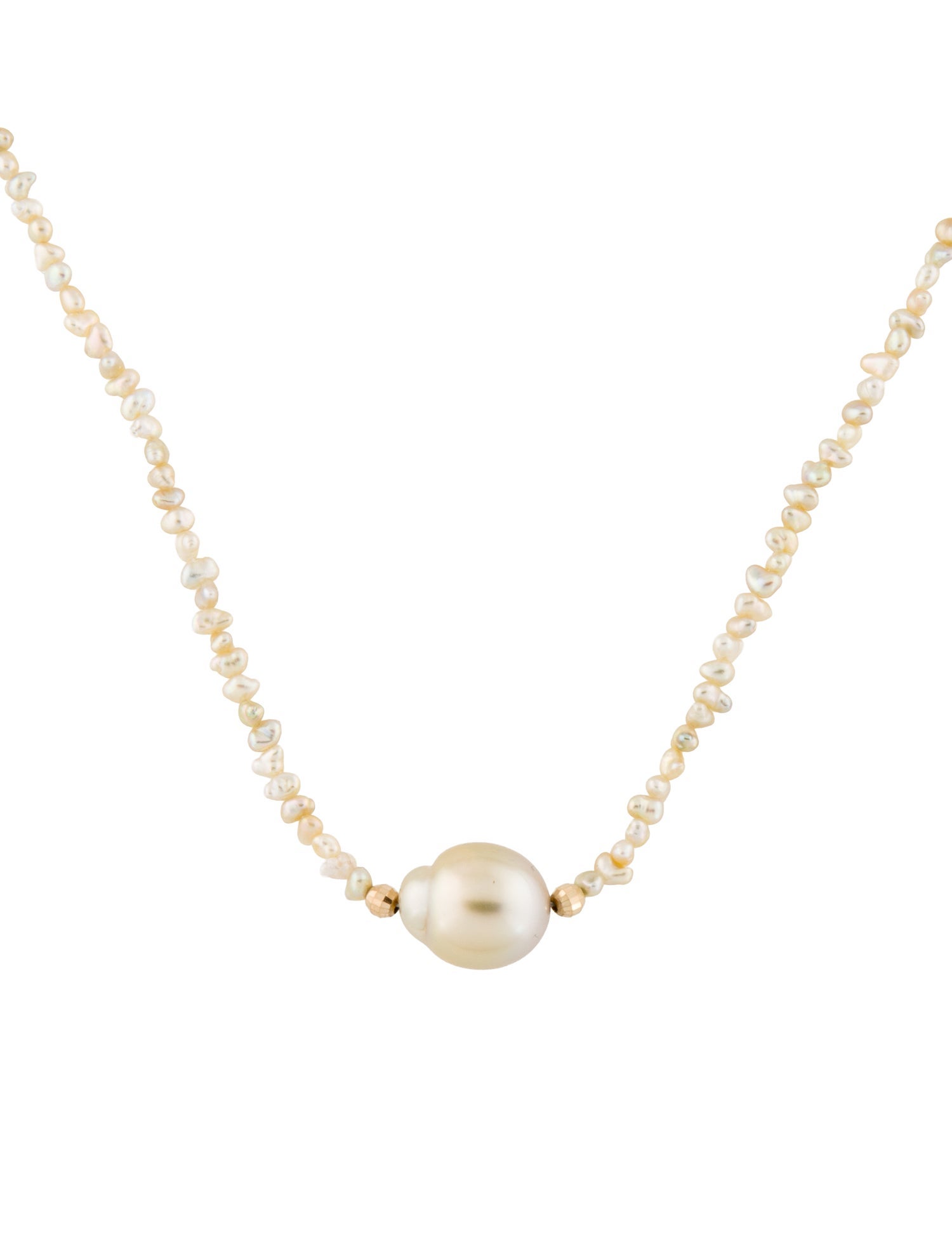 Mizuki 14K Pearl Collar Necklace