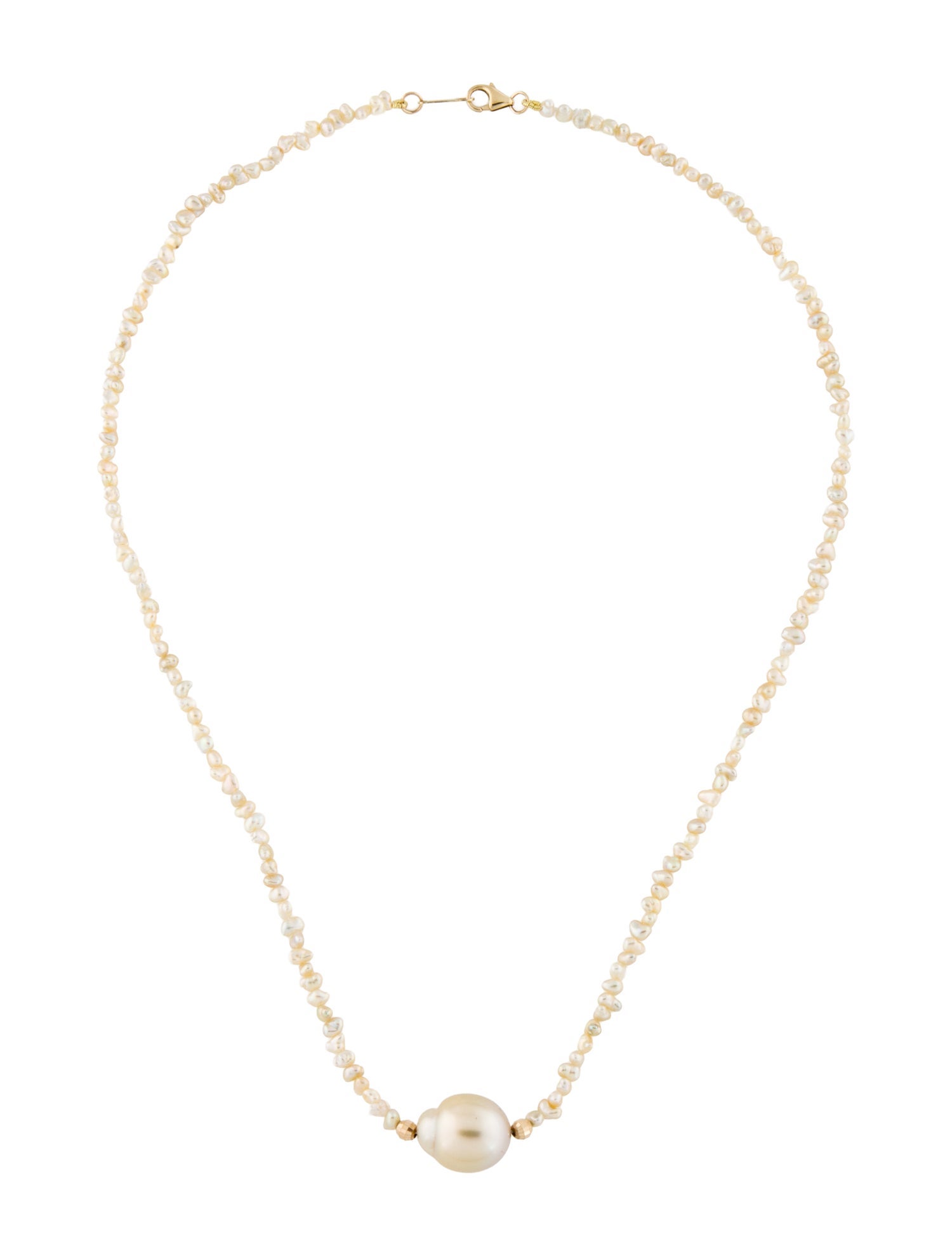 Mizuki 14K Pearl Collar Necklace