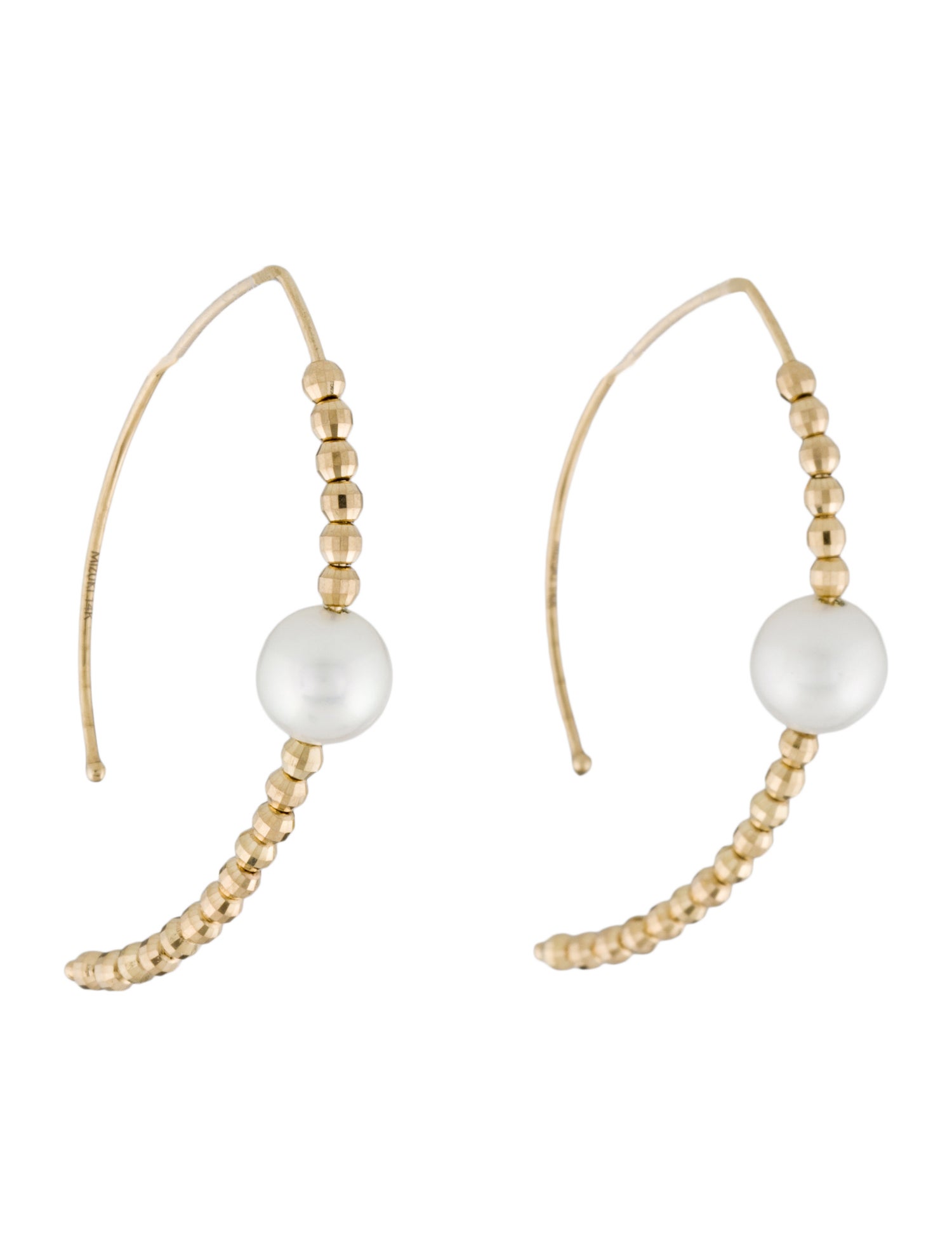 Mizuki 14K Cultured Pearl Sea of Beauty Earrings