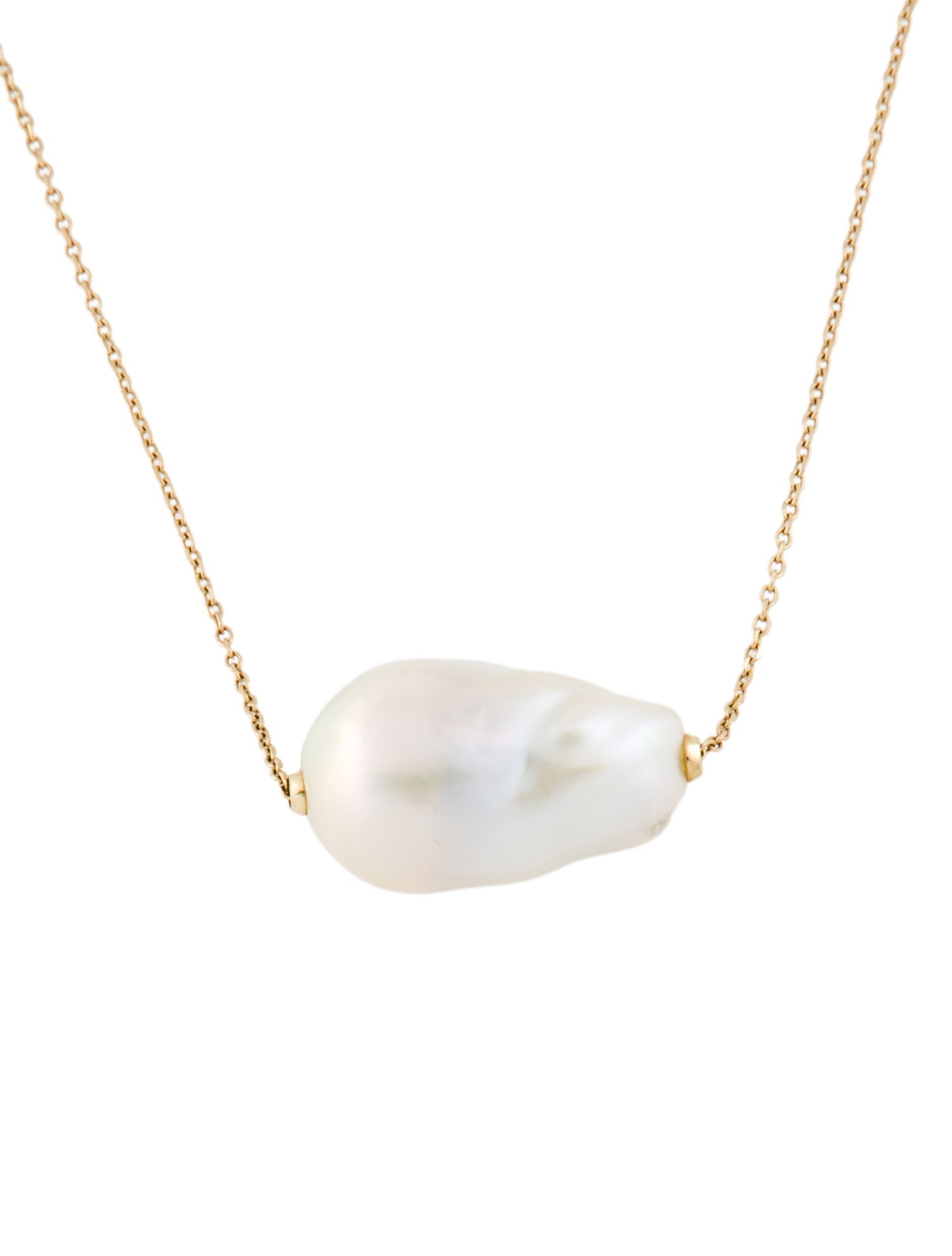 Mizuki 14K Cultured Pearl Slide Pendant Necklace