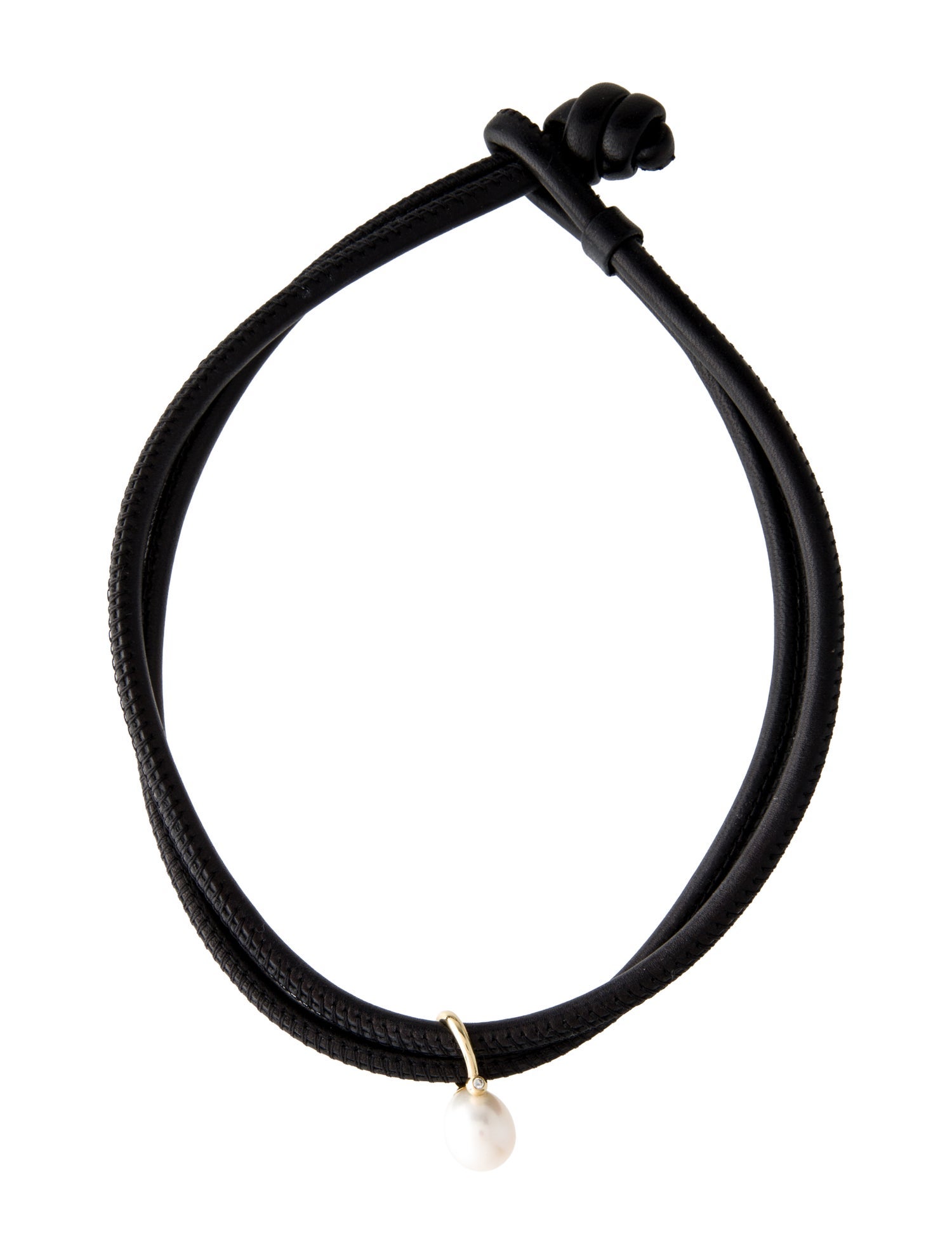 Mizuki 14K Pearl, Diamond & Leather Sea of Beauty Choker Necklace