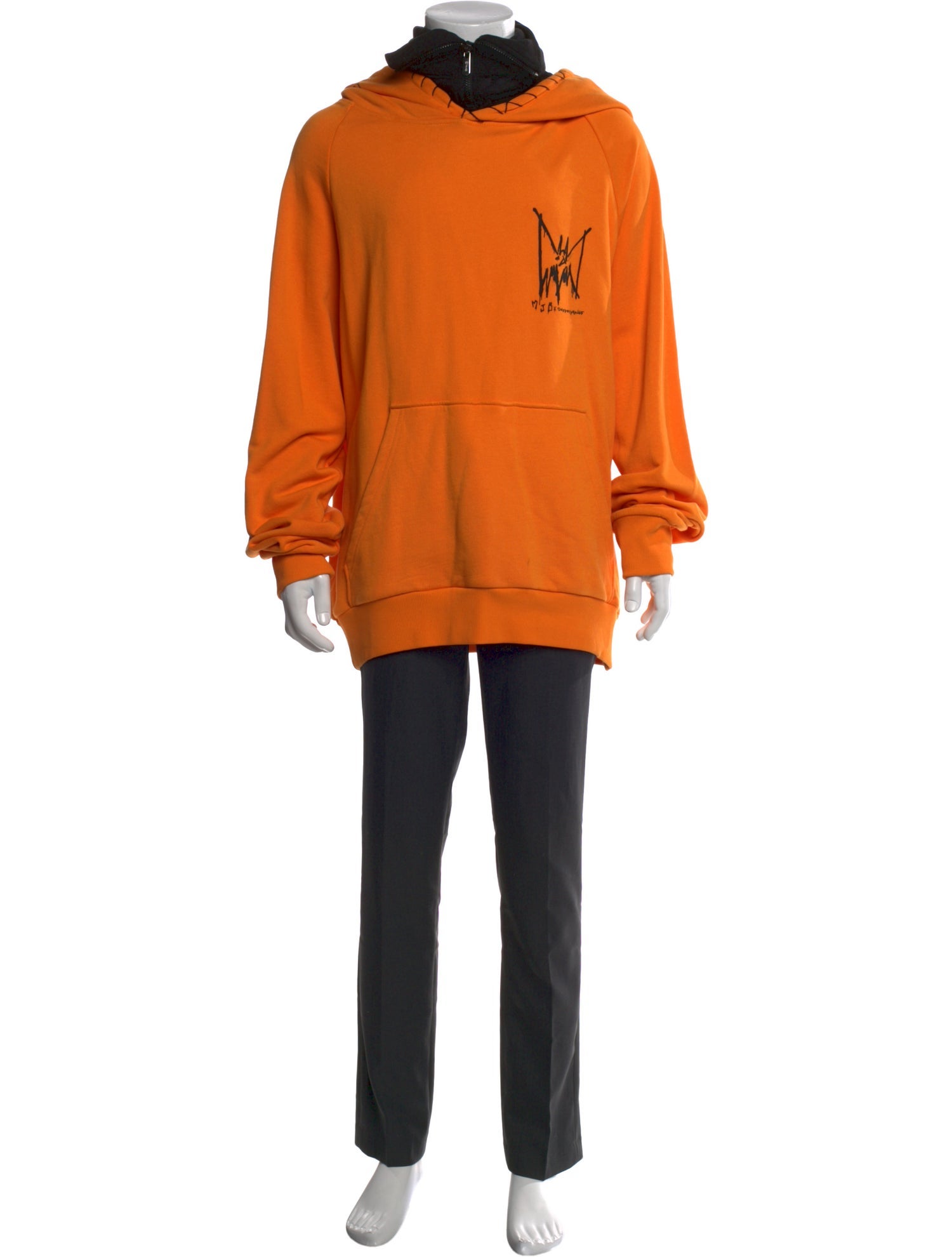 MJB Marc Jacques Burton Graphic Print Crew Neck Hoodie