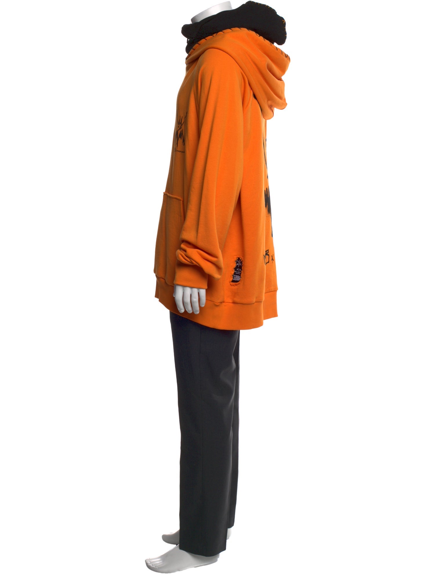 MJB Marc Jacques Burton Graphic Print Crew Neck Hoodie