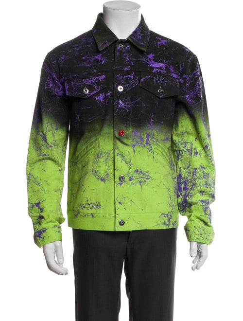 MJB Marc Jacques Burton Printed Trucker Jacket