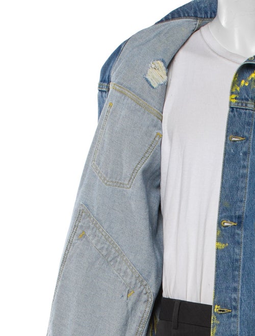 MJB Marc Jacques Burton Graphic Print Denim Jacket
