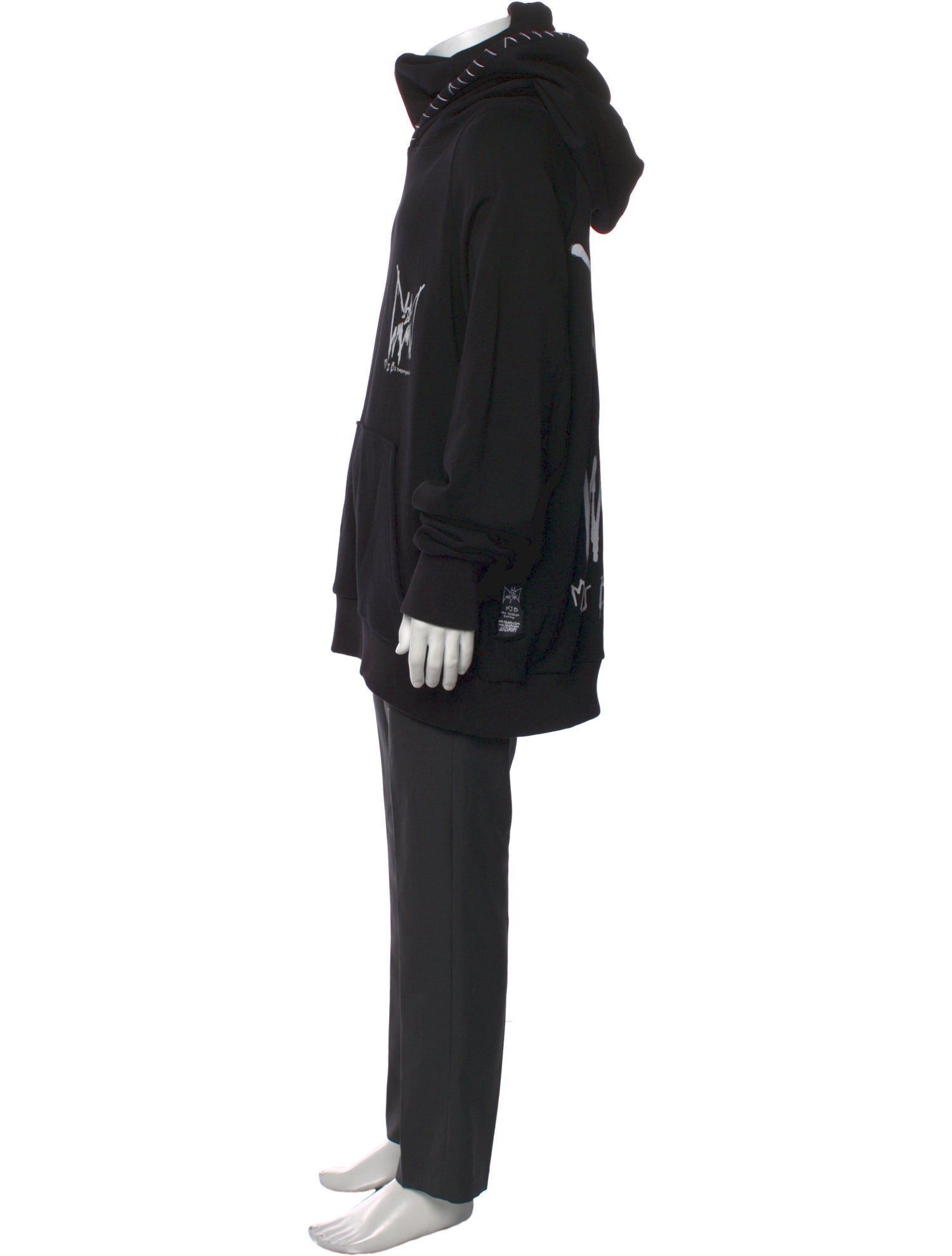 MJB Marc Jacques Burton Graphic Print Crew Neck Hoodie