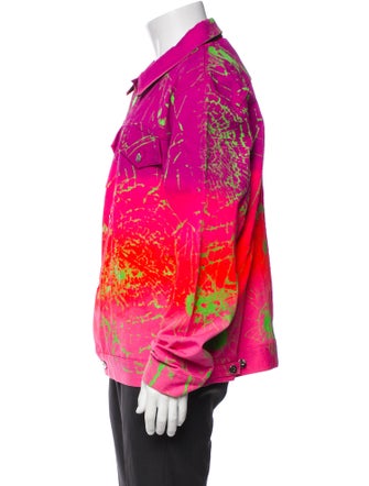 MJB Marc Jacques Burton Graphic Print Denim Jacket