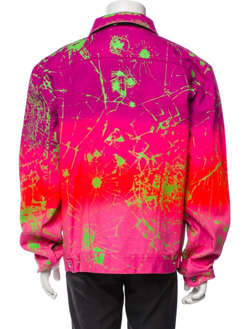 MJB Marc Jacques Burton Graphic Print Denim Jacket