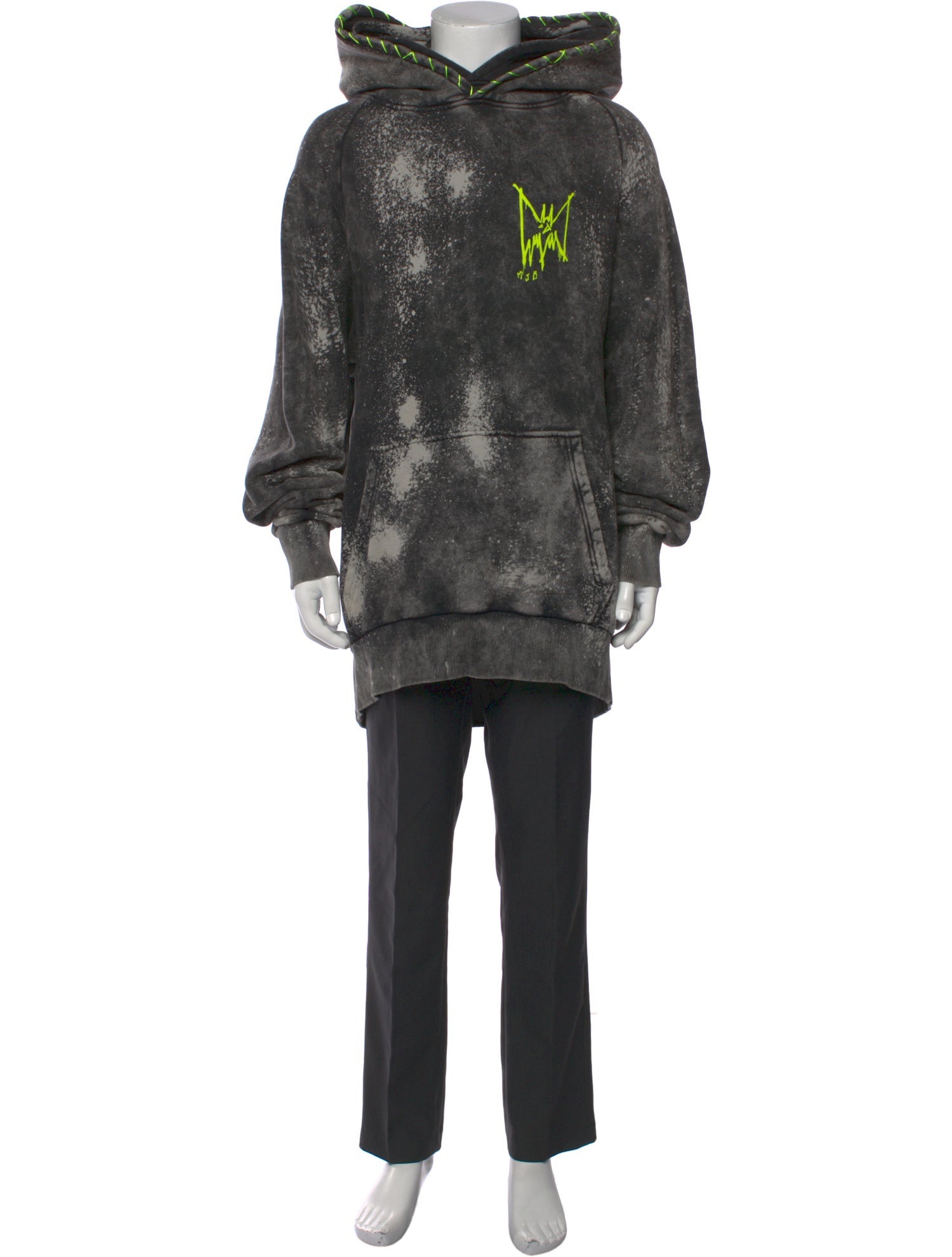 MJB Marc Jacques Burton Printed Crew Neck Hoodie