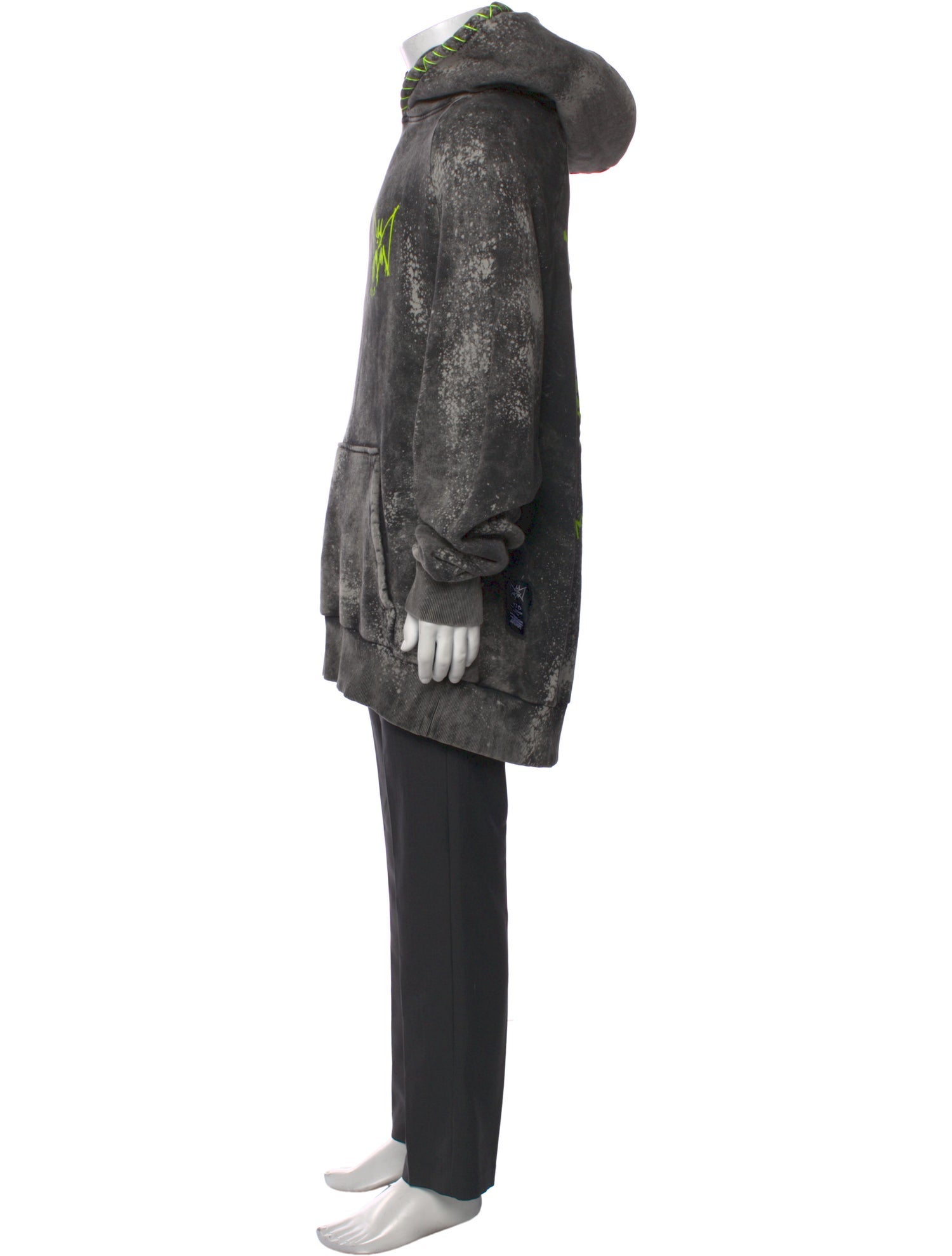 MJB Marc Jacques Burton Printed Crew Neck Hoodie