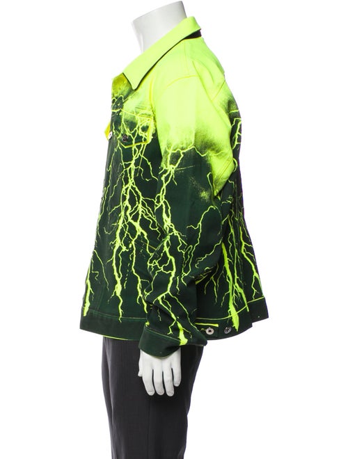 MJB Marc Jacques Burton Graphic Print Moto Jacket