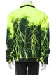 MJB Marc Jacques Burton Graphic Print Moto Jacket