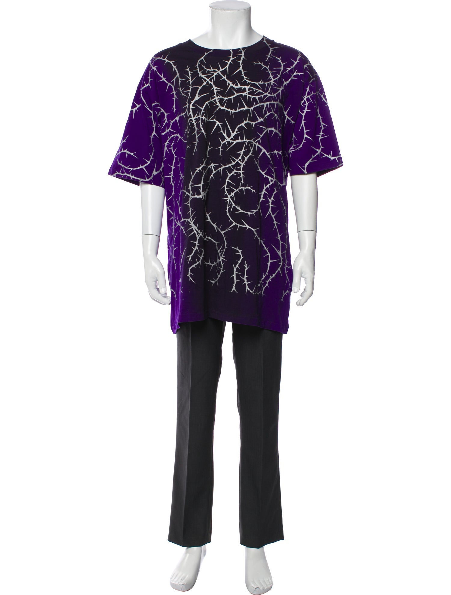 MJB Marc Jacques Burton Printed Scoop Neck Henley w/ Tags