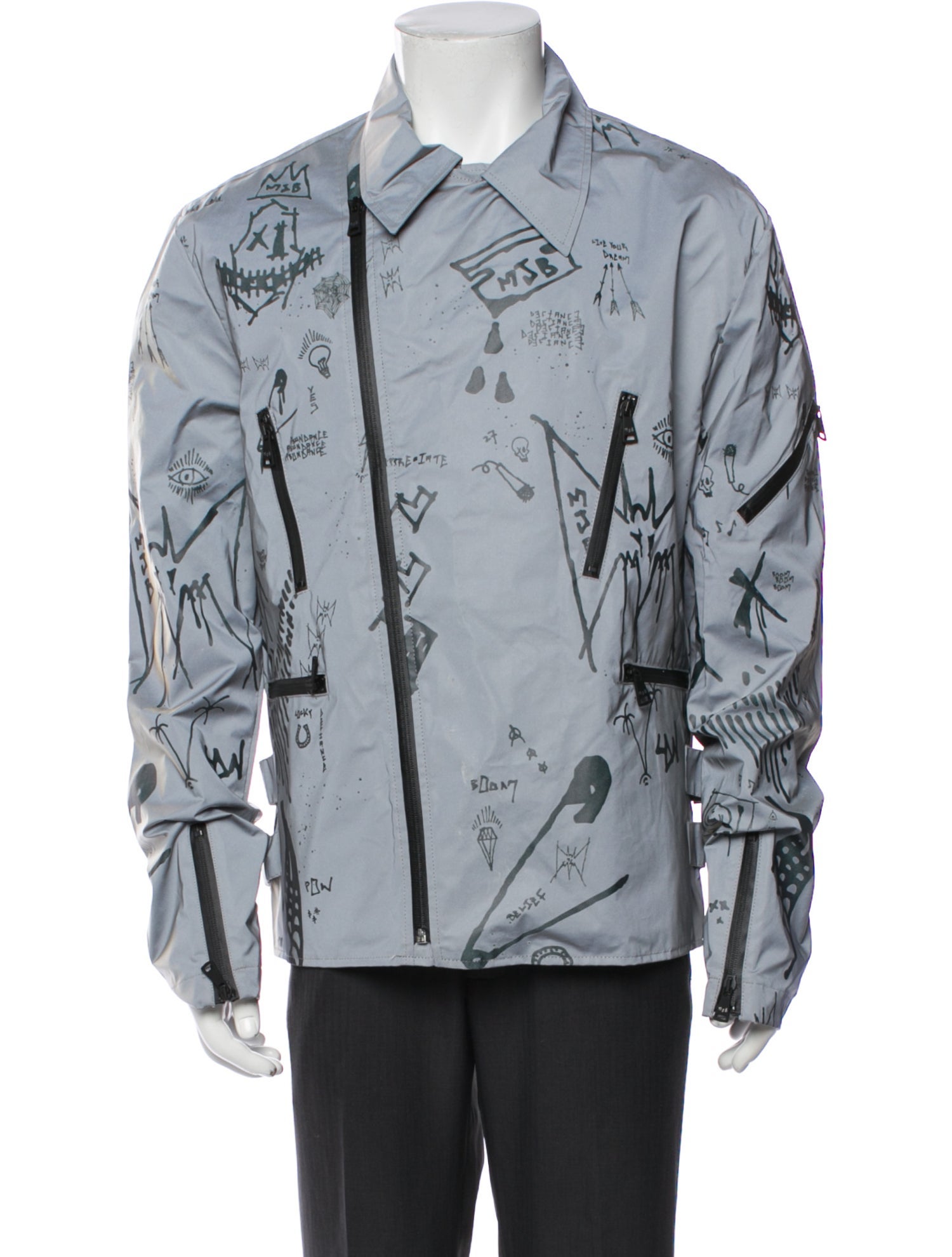 MJB Marc Jacques Burton Printed Windbreaker w/ Tags