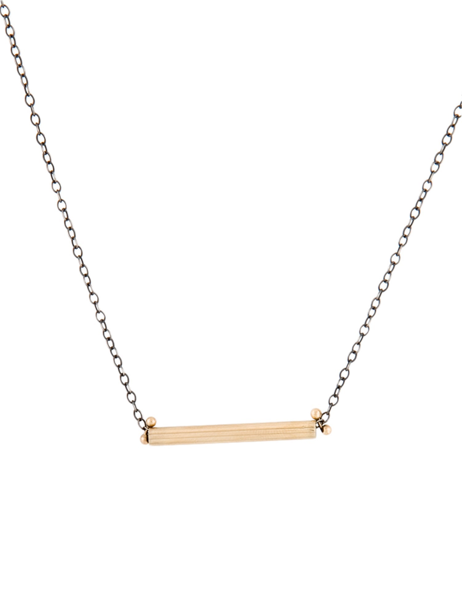 Melissa Joy Manning Two-Tone Bar Necklace