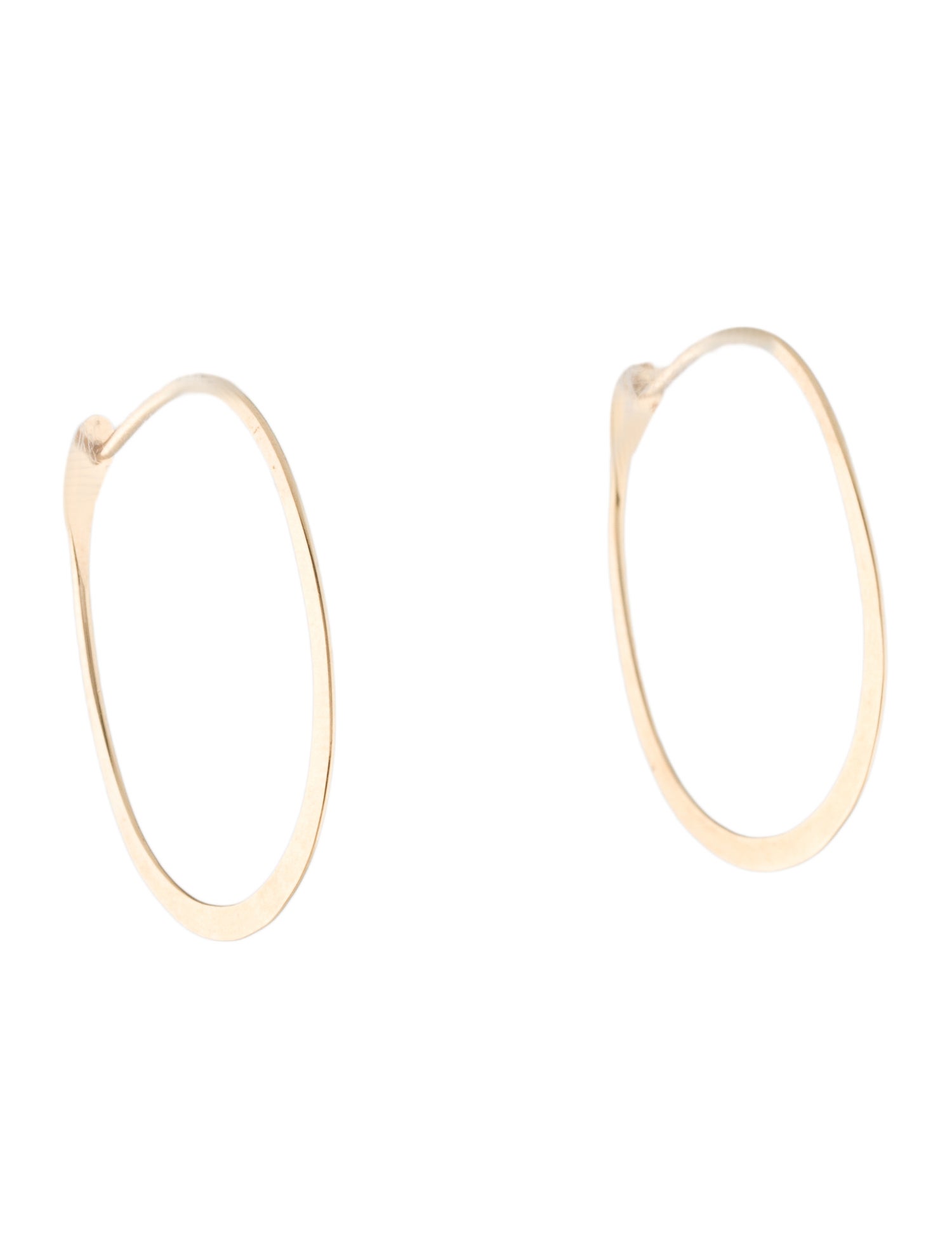 Melissa Joy Manning Oval Hoops in 14k Gold – JUDITH