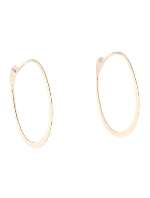 Melissa Joy Manning 14K 1" Oval Hoop Earrings