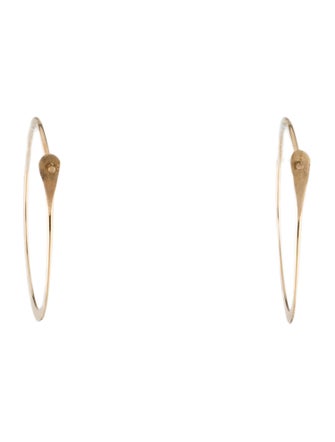 Melissa Joy Manning 14K 1" Oval Hoop Earrings