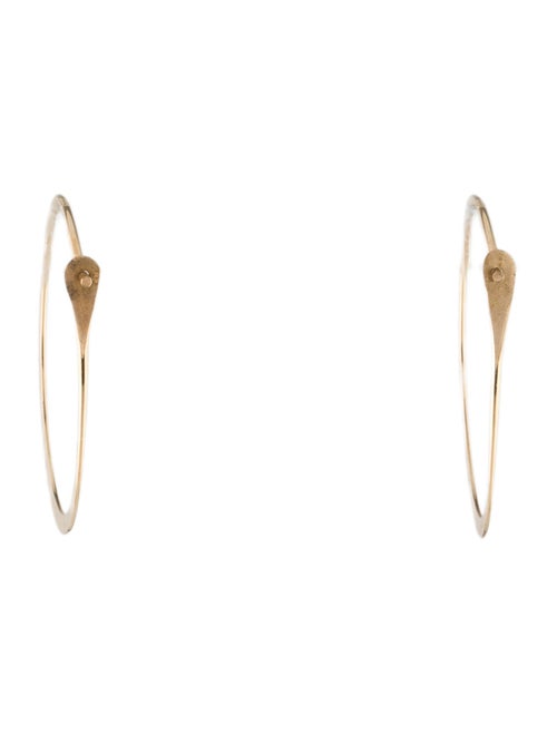 Melissa Joy Manning 14K 1" Oval Hoop Earrings
