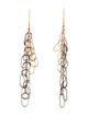 Melissa Joy Manning Two-Tone Pear Link Drop Earrings