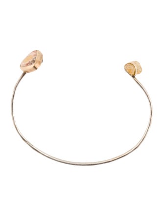 Melissa Joy Manning Two-Tone Opal & Topaz Cuff Bracelet