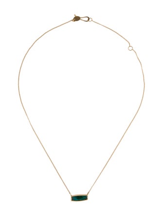 Melissa Joy Manning 14K Chrysocolla in Chalcedony Pendant Necklace