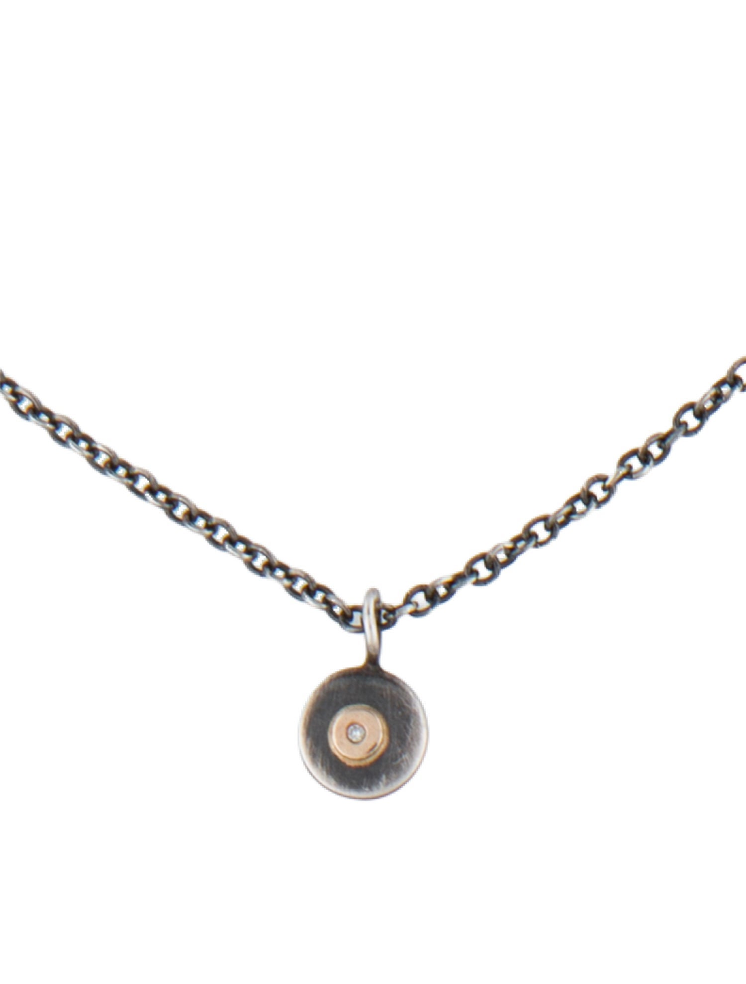 Melissa Joy Manning Two-Tone Diamond Pendant Necklace