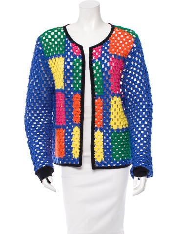 Mira Mikati Wool Crochet Cardigan w/ Tags