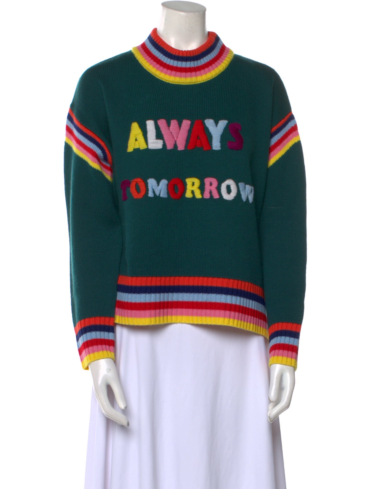 Mira Mikati Merino Wool Striped Sweater